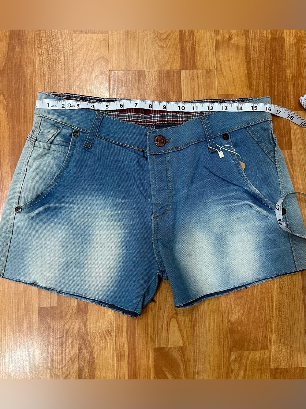 💙Faded Light Blue Denim Short